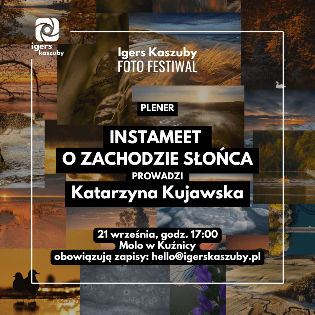 Instameet o zachodzie słońca – plener z Katarzyną Kujawską w Kuźnicy